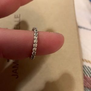 Beautiful shiny silver ring. Cubic zirconia from Nordstrom. Size 6